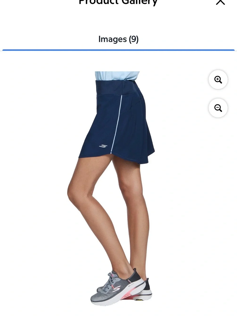 Skechers Go Walk Performance Skort Navy Blue XL Built-In Shorts Pockets Athletic